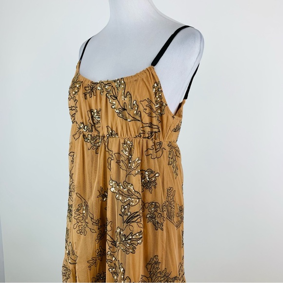 Anthropologie Bloggers Favorite Sequin Tulle Maxi Dress Small - Picture 8 of 14